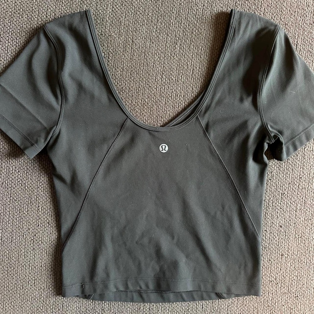 Lululemon Charcoal Gray Align Top